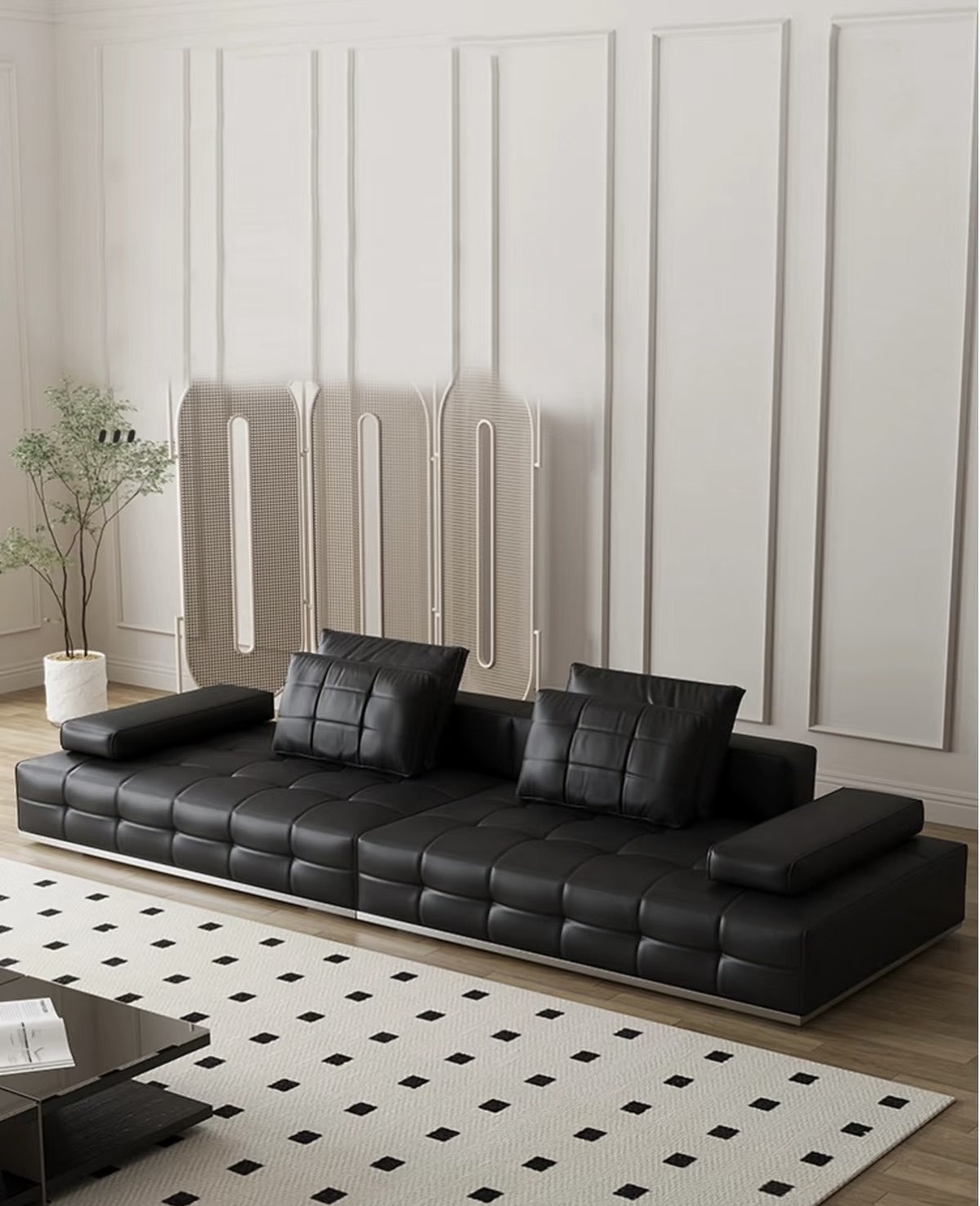 劳伦斯沙发网红客厅意式轻奢极简纯皮沙发直排沙发真皮沙发新款,住宅家具,功能沙发,淘宝优惠券,粉丝福利购,淘宝优惠卷