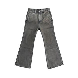 UNKNOWNWORLD WASHED MUD DYEING Jeans / 泥染喇叭牛仔裤