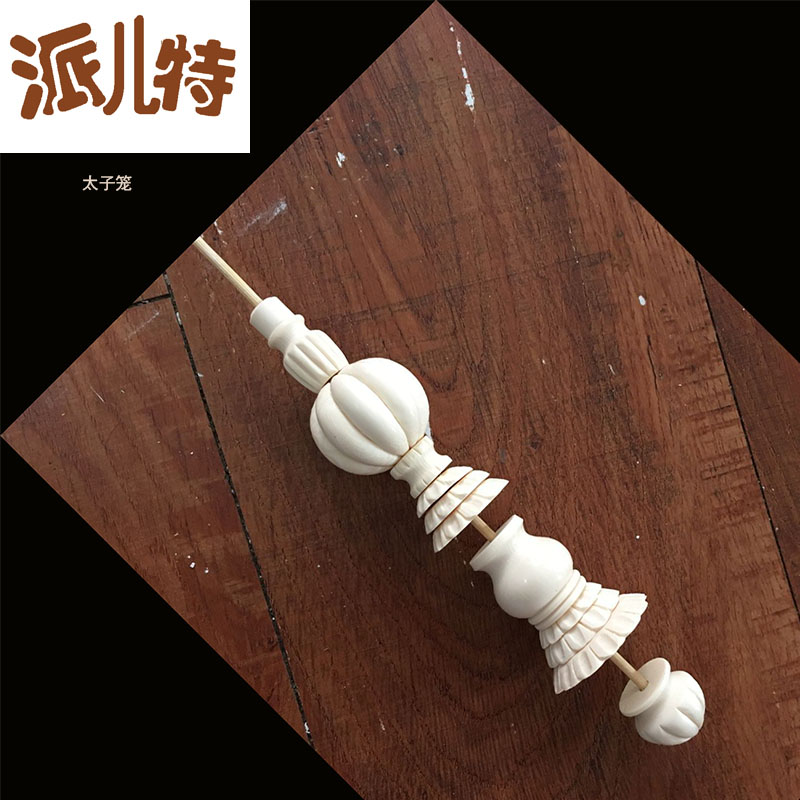 装饰小样高身金青圆型竹鸟笼