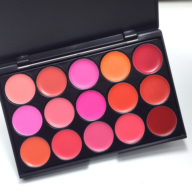 正品15色影楼学校专业推荐口红盘