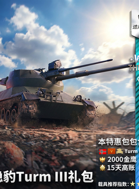War thunder 战争雷霆 德系 Turm III 三稳豹 礼包
