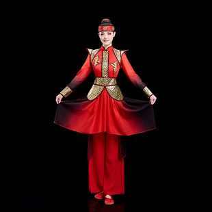 新款打鼓服演出服女新款中国风敲鼓舞蹈腰鼓大鼓威风锣鼓表演衣服