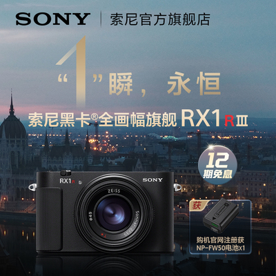 Sony/索尼 DSC-RX1RM3黑卡全画幅旗舰 约6100万有效像素 RX1R III