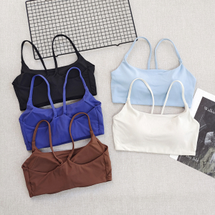 运动内衣女一体式 防震防下垂跑步健身文胸普拉提美背瑜伽训练背心