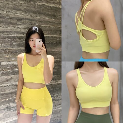运动内衣女外穿跑步防震防下垂瑜伽服文胸普拉提训练健身bra背心