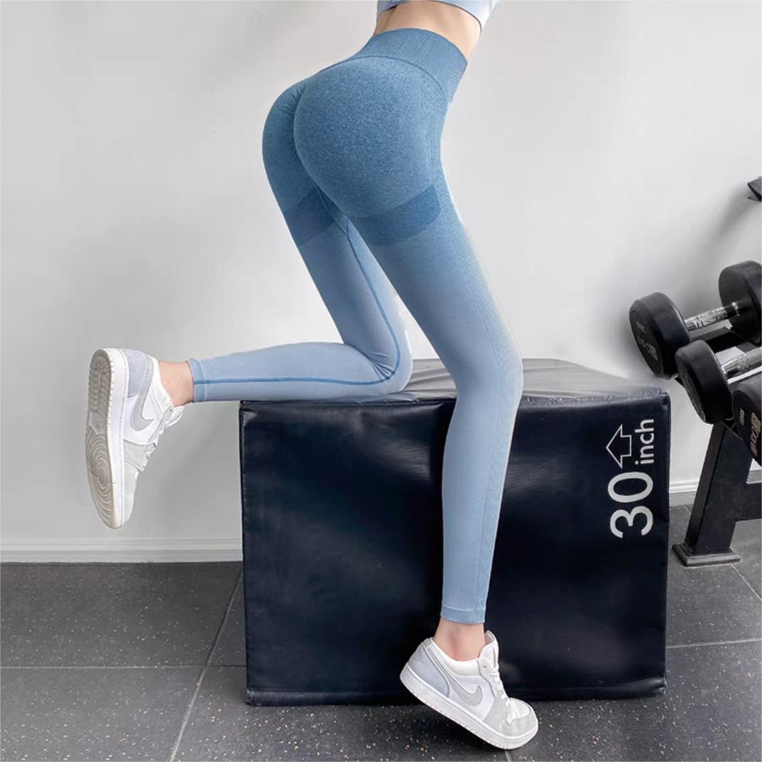 性感显臀渐变色系瑜伽弹力紧身蜜桃裤跑步健身速干运动显瘦九分裤,运动服/休闲服装,健身裤,淘宝优惠券,粉丝福利购,淘宝优惠卷