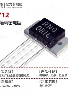 RJ712 RNG-1 金属箔采样电阻高频无感低温漂电阻 5PPM 精度0.01%
