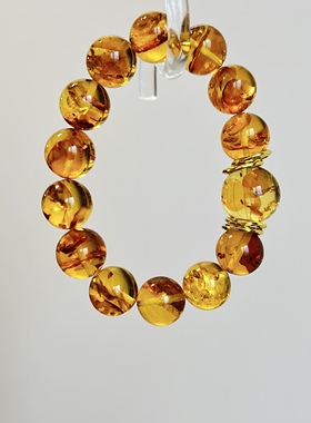 天然灰兔毛卡10.5白兔毛顶珠水晶手链女款单圈时尚百搭饰品礼物