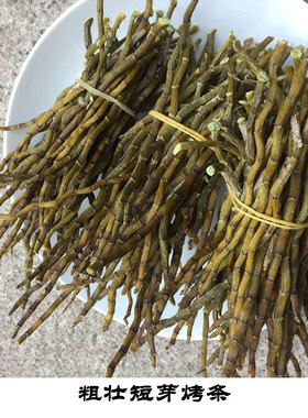 铁皮石斛粗壮短芽整根烤条 胶多无渣 黑节短节 露天鲜条烤