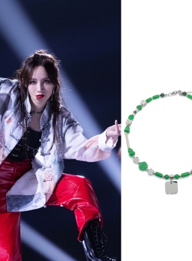 梦佳国潮同款福玉石平安节项链