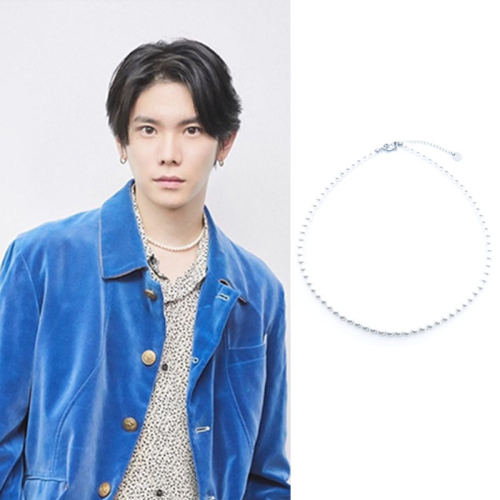 YU杨宇腾同款珍珠项链圈轻奢玻璃珠气质短款情侣潮锁骨颈链
