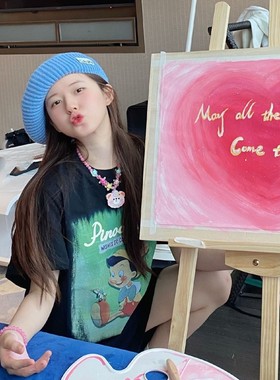 赵露思同款发光彩色串珠星星项手链卡通小熊吊坠锁骨甜酷超仙颈链