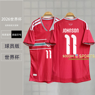 2026威尔士球衣威尔逊约翰逊贝尔布鲁克斯威廉斯主场球员版足球服