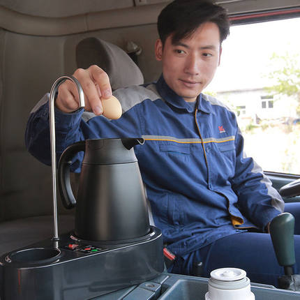 车载烧水壶24V货车饮水机烧开水100度大车用电热壶1200毫升大容量