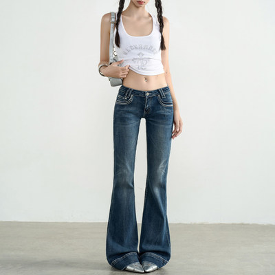 易梦玲同款美式超低腰微