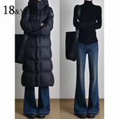 高腰显瘦不贴腿小个子喇叭裤 加绒加厚微喇牛仔裤 女秋冬2025年新款