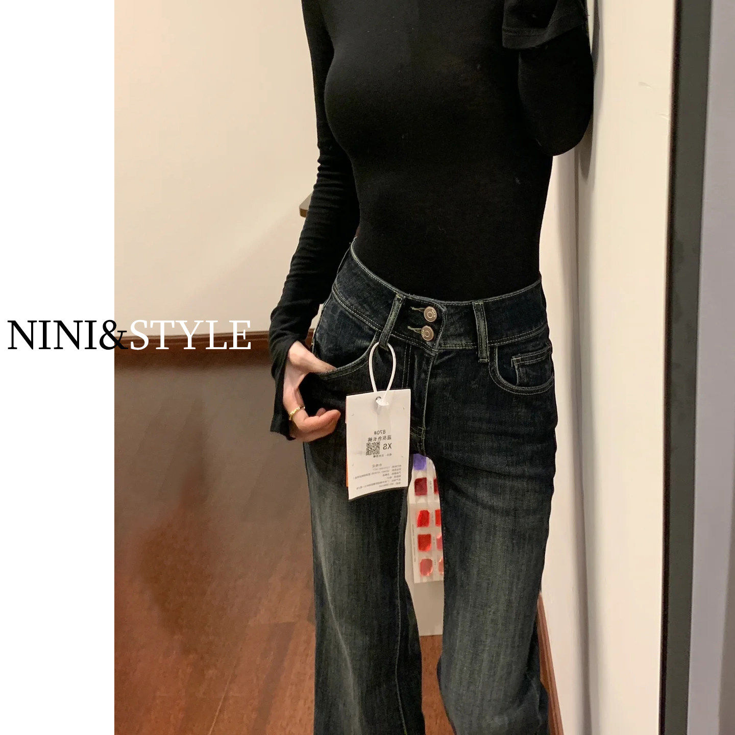 加绒加厚复古微喇牛仔裤女2026春季新款高腰修身显瘦小个子喇叭裤