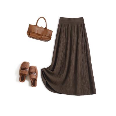 2025新款秋冬a字伞裙针织