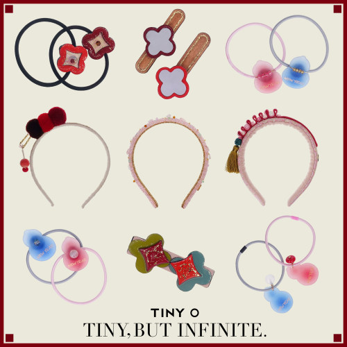 TINY O原创25新年系列过年红色头饰趣味葫芦甜蜜糖葫芦宝宝发圈
