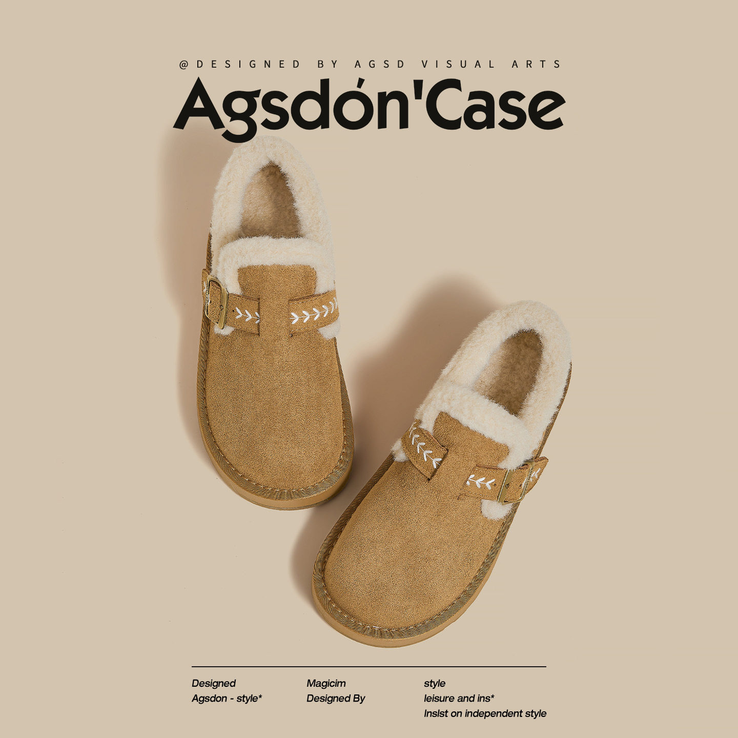 奥古狮登加绒勃肯鞋女2025新款秋冬厚底全包一脚蹬孕妇雪地靴棉鞋,女鞋,时尚雪地靴,淘宝优惠券,粉丝福利购,淘宝优惠卷