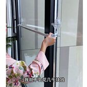 吸盘晾衣杆免打孔阳台伸缩晾衣架家用无痕凉衣服神器窗户被子挂架