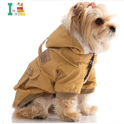 狗狗冬季加厚绒衣服小型犬冲锋衣