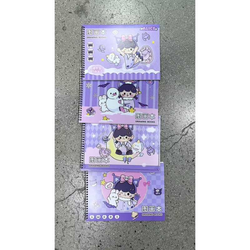 9-624a4线圈图画本30张【封面不挑】