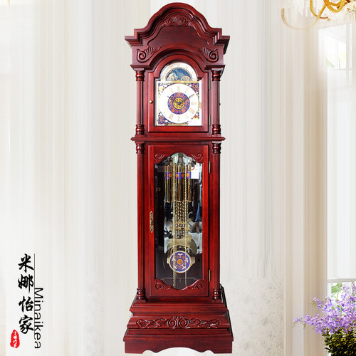 原装赫姆勒机械机芯 优质椴木钟体高档大气