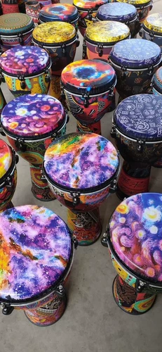 宇利 Африканский барабан легкий взрослый 12 -дюймовый 10 -дюймовый 8 -дюймовый ПВХ без настройки регулируемой для детей в детском саду