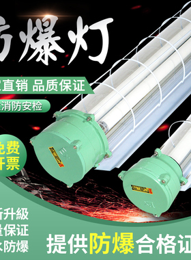 led防爆灯隔爆型BPY1X40W2X40W防爆T8荧光灯仓库厂房车库三防灯具