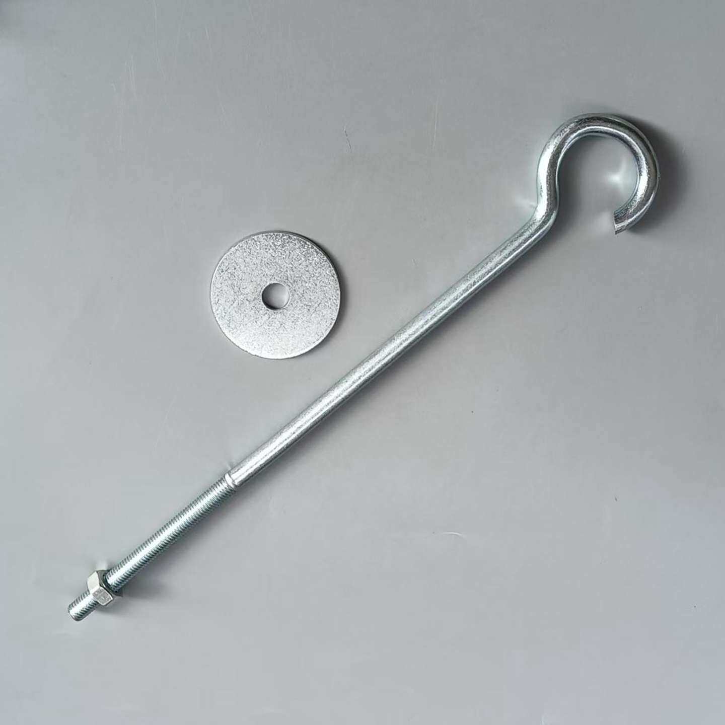 吊钩弯钩螺栓带钩螺杆吊扇风扇挂钩预埋件强力承重镀锌铁钩问号勾