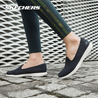 Skechers斯凯奇女鞋新款一脚套健步鞋时尚轻便休闲鞋 15378