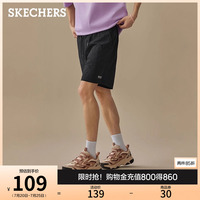 Skechers斯凱奇2025夏季男新款五分短褲寬松休閑褲透氣舒適運動褲