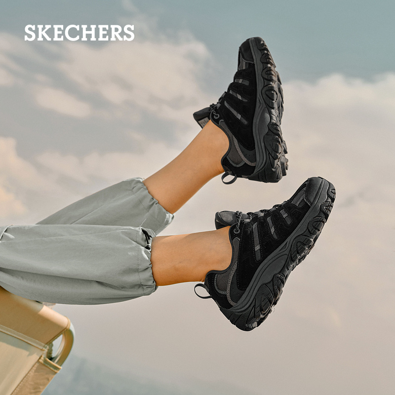 Skechers斯凯奇春夏女鞋休闲户外鞋缓震舒适复古运动鞋登山徒步鞋