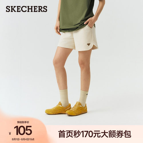 斯凯奇女夏季针织宽松舒适短裤