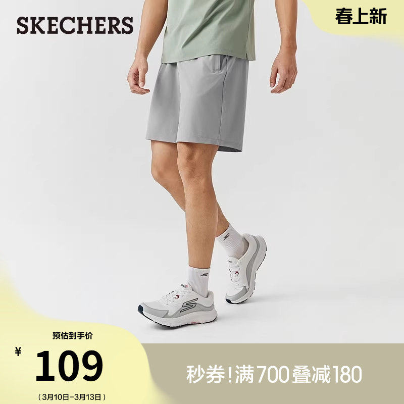 斯凯奇2026年春季新款男子舒适短裤宽松时尚休闲裤百搭慢跑运动裤