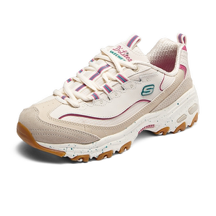 斯凯奇星空熊|秋冬女鞋厚底增高运动休闲鞋潮流多巴胺色老爹鞋