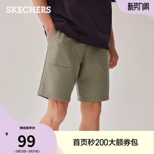 短裤 针织五分休闲裤 舒适透气运动裤 工装 斯凯奇夏季 裤 简约百搭男款