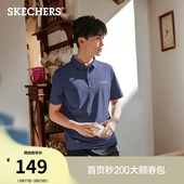 休闲短袖 T恤吸湿速干运动打底衫 上衣 男都市旅行POLO衫 斯凯奇夏季