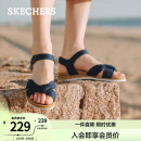 简约休闲鞋 斯凯奇夏季 女子蝴蝶结凉鞋 时尚 百搭平底凉拖潮流 沙滩鞋