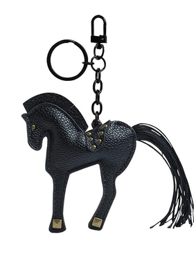 欧美风皮革小马包包挂件创意百搭书包挂饰马上有钱精致汽车钥匙扣