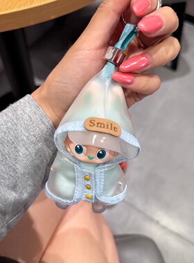 4.0迷你拉布布雨衣labubu四代心底密码mini可爱娃衣搪胶玩偶衣服