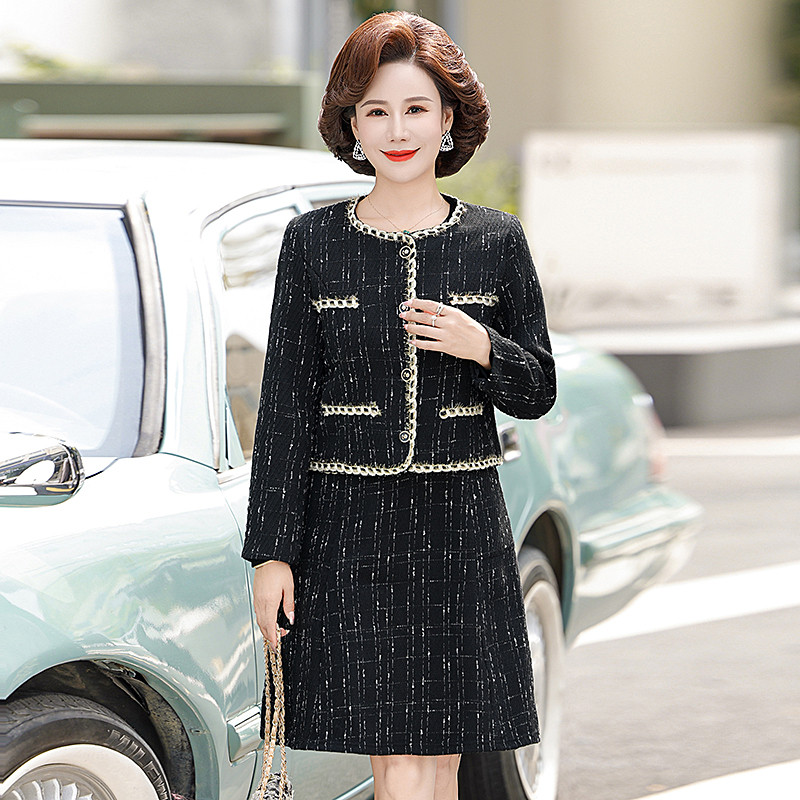 妈妈装秋装套装2026新款中老中老年女装