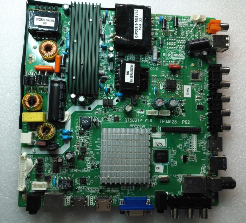 QT5D3TP V1.6 TP.M628 P62 庆吉三合一电视主板 4核智能WiFi通用