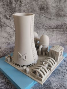 核电站模型火电站模型发电厂模型大比例20*20*20厘米