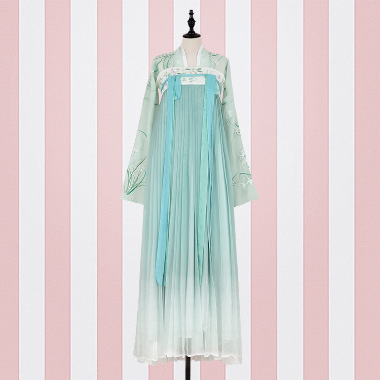 Antiquity Mountain Rain Immortal series Hanfu Gradient color Embroidery Ruskirt Qinghui Gein the Women's clothing/Boutique , Costume/National costume/Stage costumes , National costume/Costumes  category - from Buy2taobao.com to provide professional Taobao agent buy service