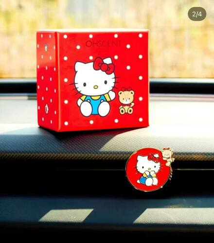 韩国正品采购Ohscent联名hellokitty限定小香姆熊车载香薰氛围感