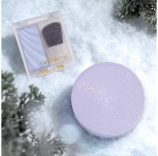 现货日本EXCEL高光粉盘25冬季限定新款定妆散粉薰衣草色提亮DS04