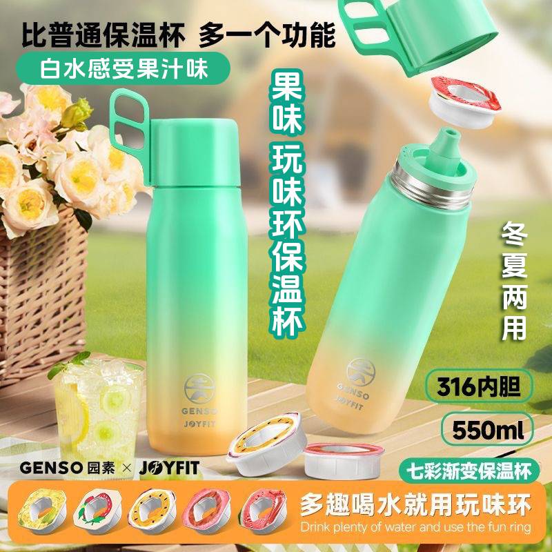 玩味环儿童上学水杯316保温杯图片