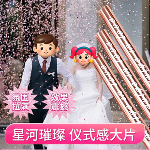 结婚礼花烟炮星河璀璨结婚开业乔迁专用礼花筒手持大全婚庆喷花礼